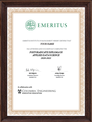Postgraduate Diploma in Applied Data Science Certificate