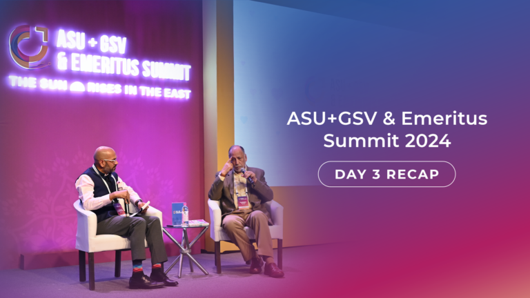 Indian Education is Going Global: Top Takeaways From Day 3 of the ASU+GSV and Emeritus Summit |  | Emeritus