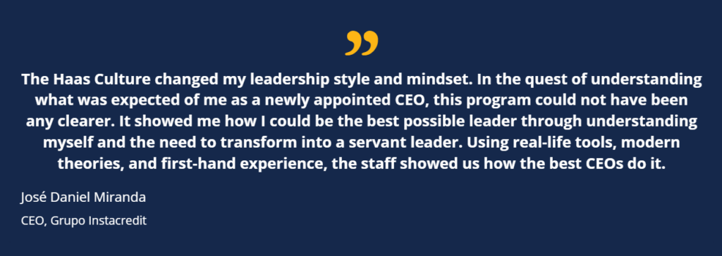 Berkeley CEO Program Review: José Daniel Miranda